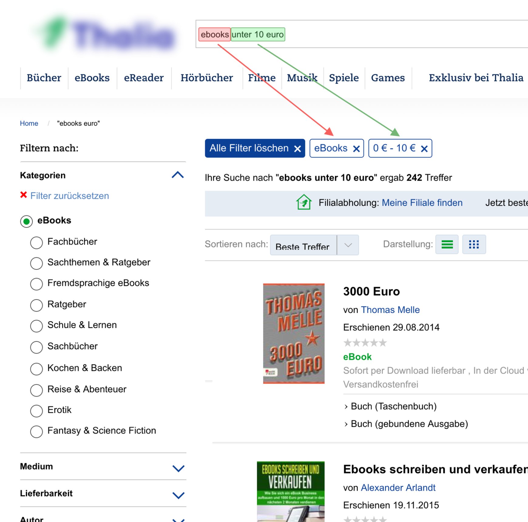 Such-Eingabefelder werden mit Natural Language Understanding intelligenter