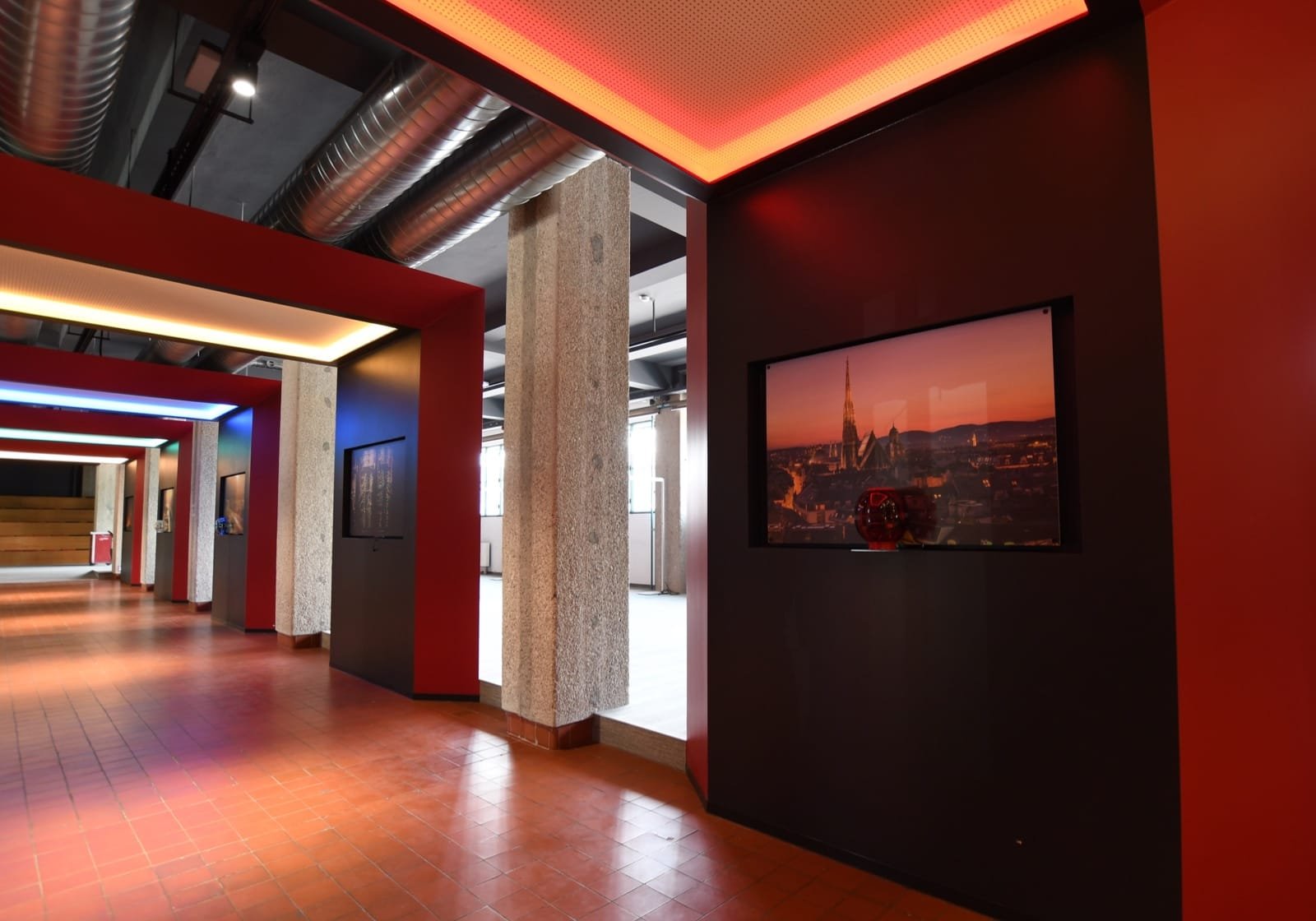 The hallway to the auditorium